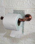 Bathroom Toilet Paper Holder Brushed Copper - Brasspure