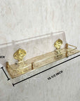 Brass Bathroom Shelf - Brasspure