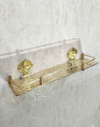 Brass Bathroom Shelf - Brasspure
