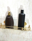 Brass Bathroom Shelf - Brasspure