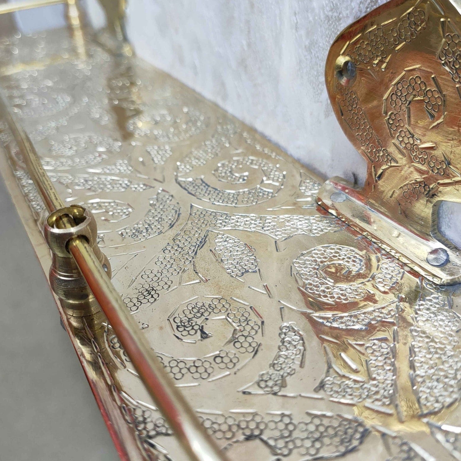 Brass Bathroom Shelf - Brasspure