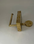 Brass Toilet Paper Holder With Shelf - Brasspure