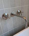 Brushed Nickel Wall Mounted Faucet - Brasspure