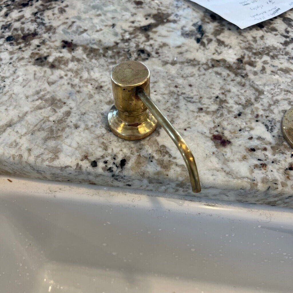 Built In Sink Soap dispenser - Brasspure