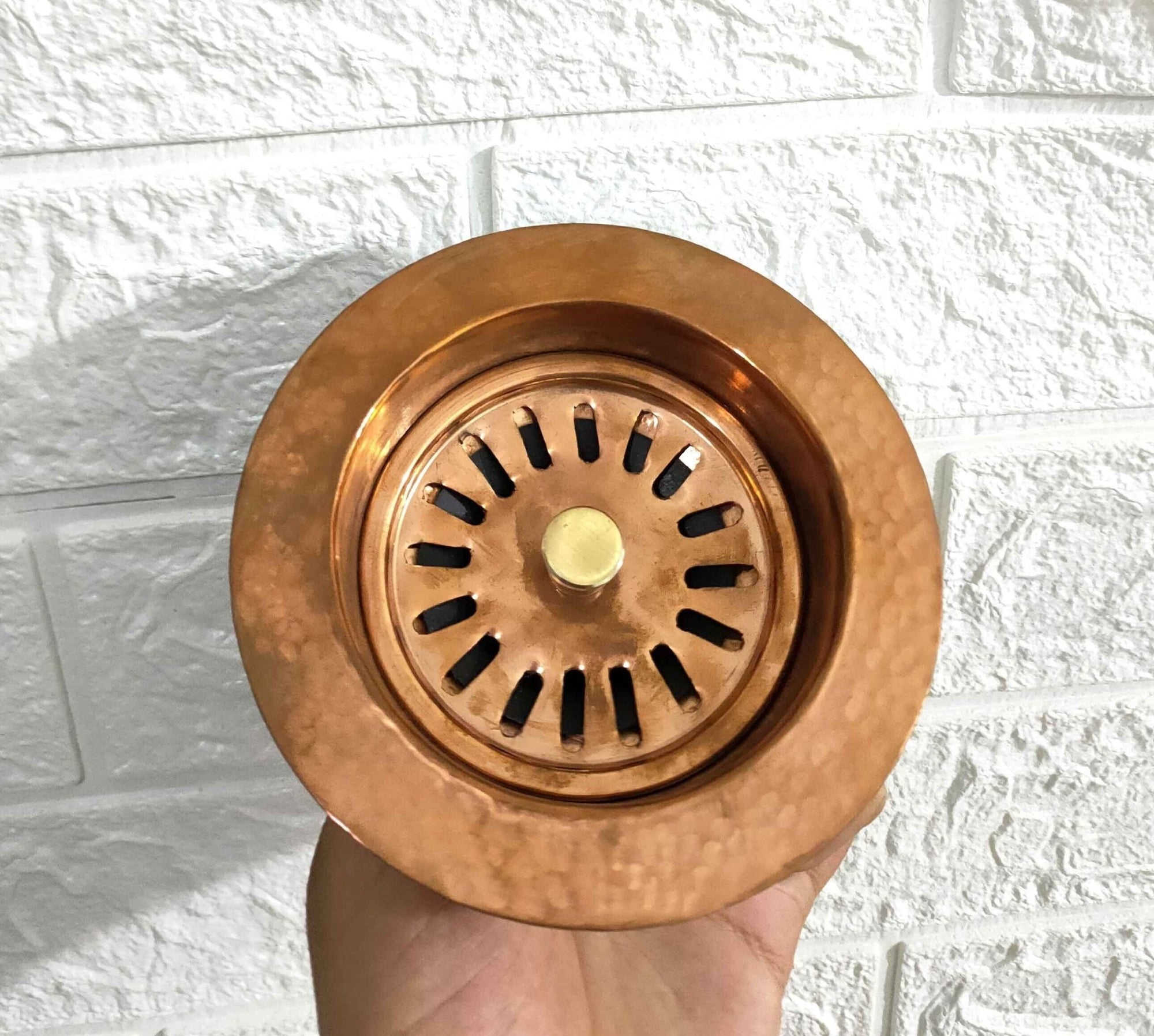 Copper Kitchen Sink Drainer - Brasspure