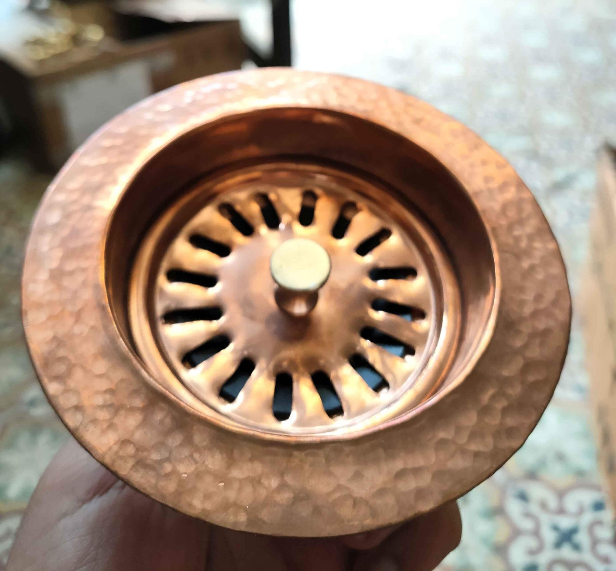 Copper Kitchen Sink Drainer - Brasspure