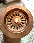 Copper Kitchen Sink Drainer - Brasspure