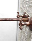 Engraved Copper Wall Mounted Faucet - Brasspure
