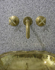 Engraved Wall Mounted Faucet - Brasspure