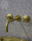 Engraved Wall Mounted Faucet - Brasspure