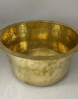 Hammered Brass Round Sink - Brasspure