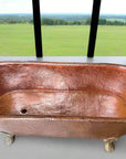 Antique Brass Hammered Bathtub