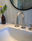 Matte Nickel Bathroom Sink Faucet - Brasspure