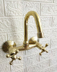Short Reach Wall Mounted Kitchen Faucet - Brasspure