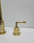 Solid Brass Three Holes Faucet with Lever Handle - Brasspure