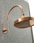 Solid Copper Dome Showerhead - Brasspure