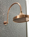 Solid Copper Dome Showerhead - Brasspure