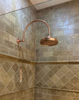 Solid Copper Dome Showerhead - Brasspure