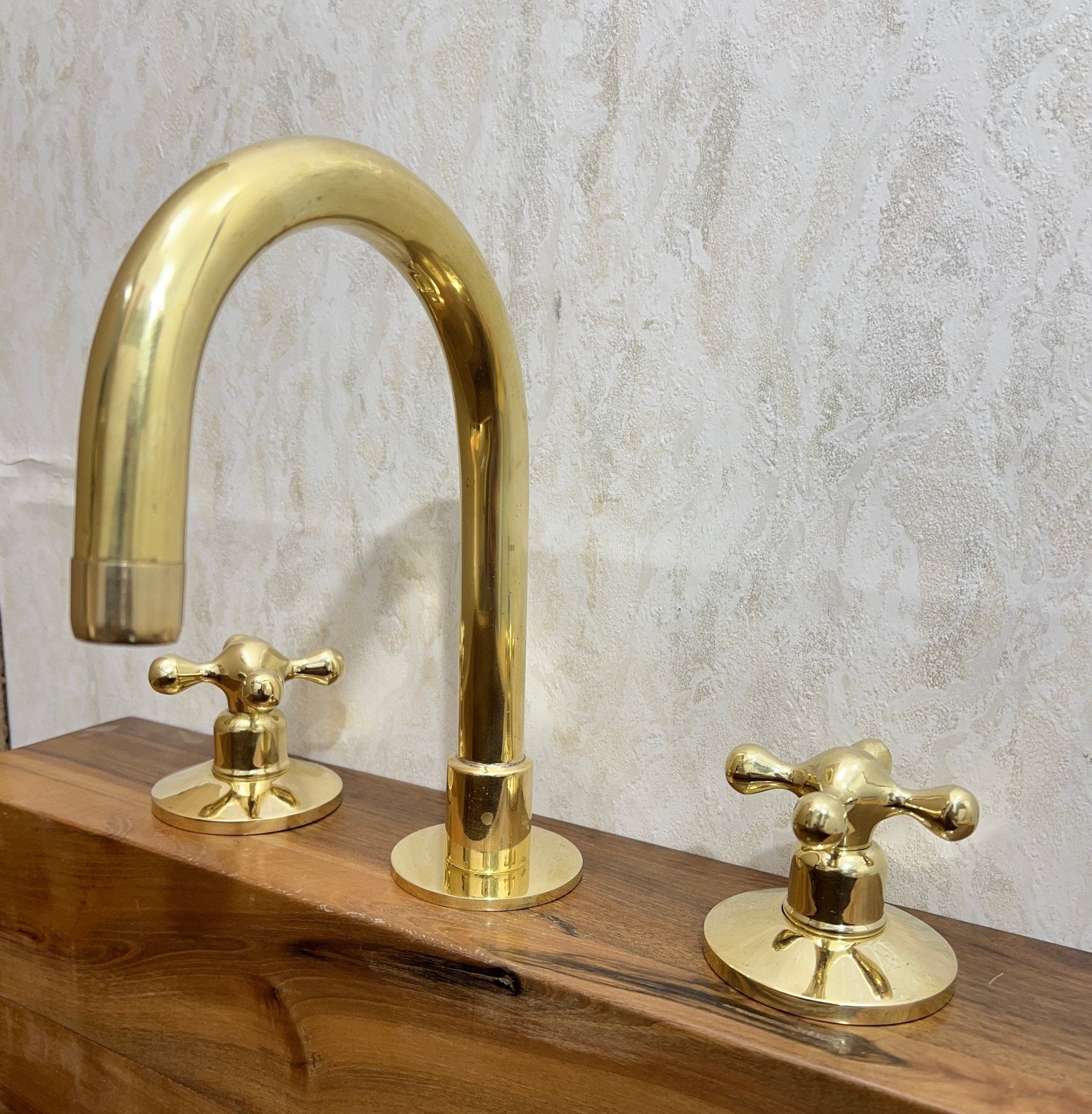 Three Holes Bathroom Faucet - Lavatory Bathroom Faucet – Brasspure