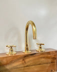 Three Holes Bathroom Faucet - Brasspure