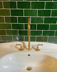 Unlacquered Brass Bathroom Sink faucet - Brasspure