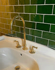 Unlacquered Brass Bathroom Sink faucet - Brasspure