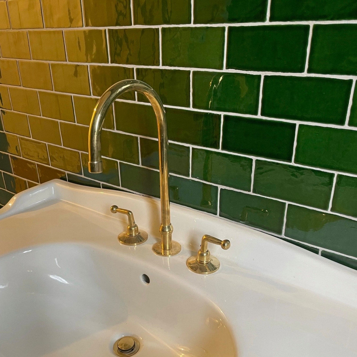 Unlacquered Brass Bathroom Sink faucet - Bathroom Faucets – Brasspure