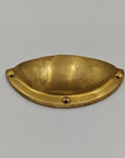 Unlacquered Brass Cup Pulls - Brasspure