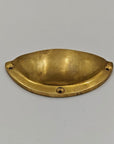Unlacquered Brass Cup Pulls - Brasspure