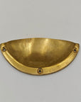 Unlacquered Brass Cup Pulls - Brasspure
