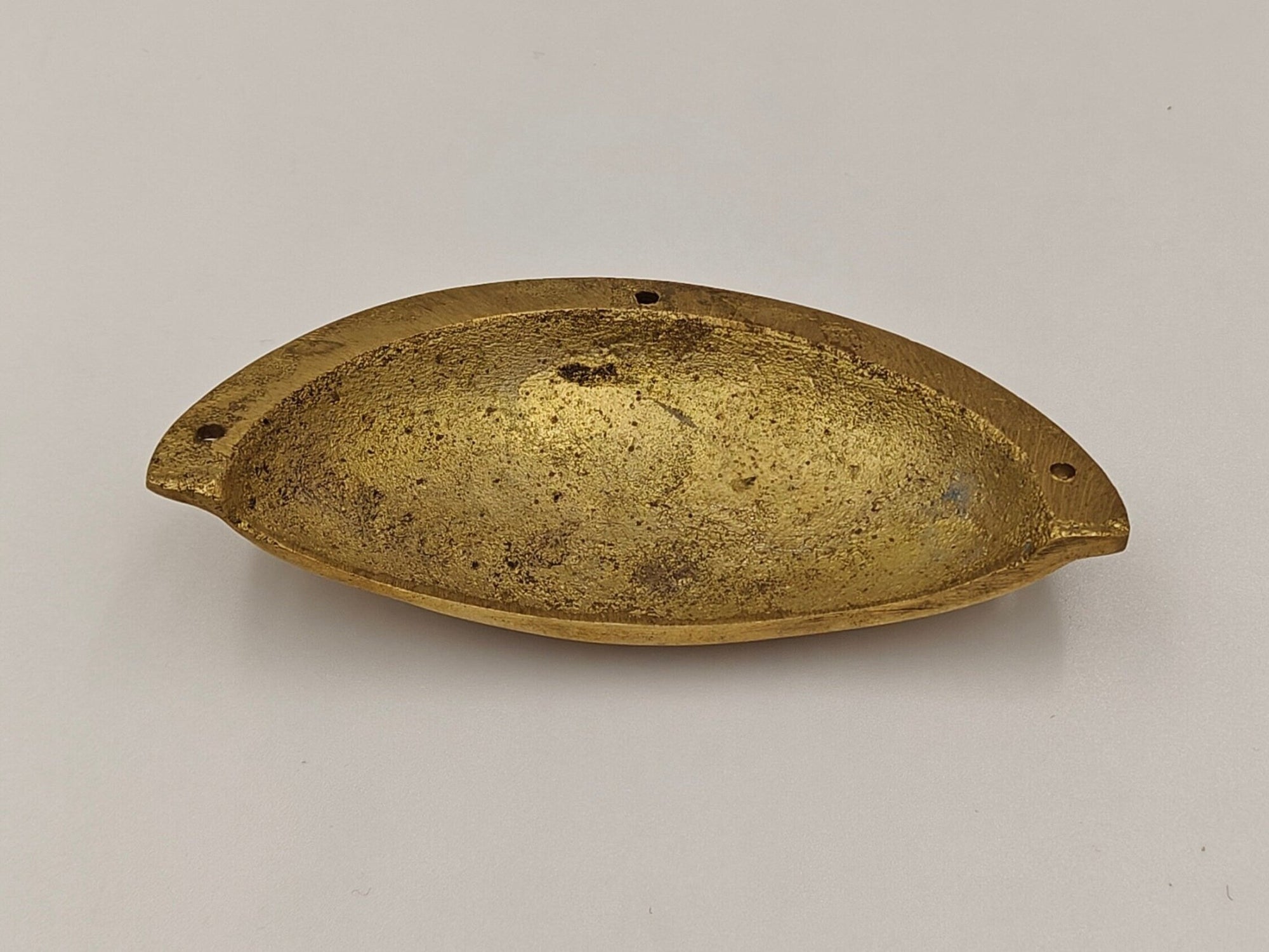 Unlacquered Brass Cup Pulls - Brasspure
