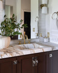 Unlacquered Brass Deck Mounted Faucet - Brasspure
