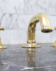 Unlacquered Brass Deck Mounted Sink Faucet - Brasspure