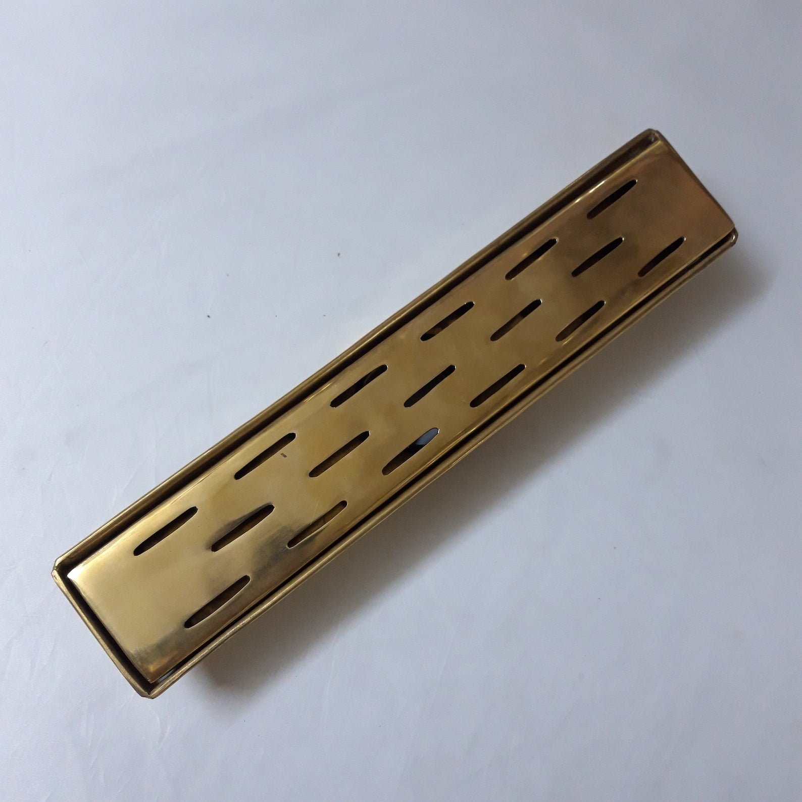 Unlacquered Brass Floor Drain - Brasspure