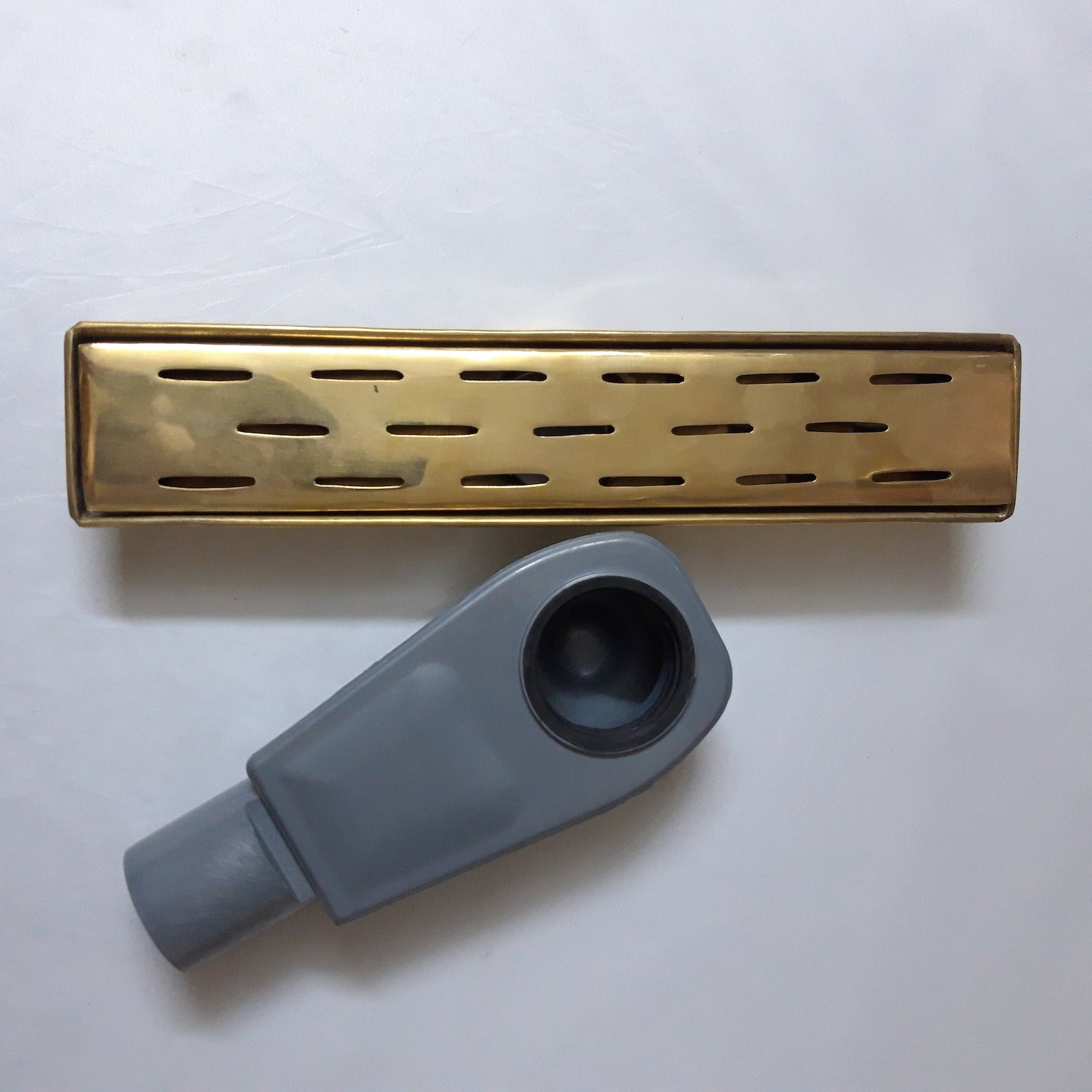 Unlacquered Brass Floor Drain - Brasspure