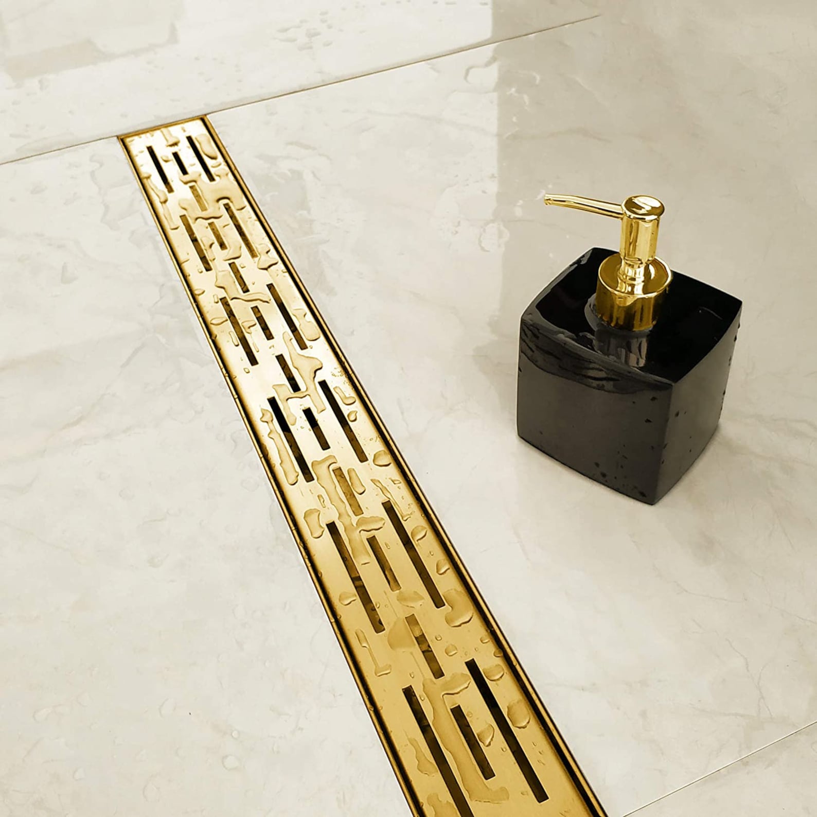 Unlacquered Brass Floor Drain - Brasspure