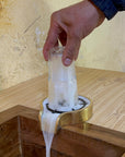 Unlacquered Brass Glass Rinser - Brasspure
