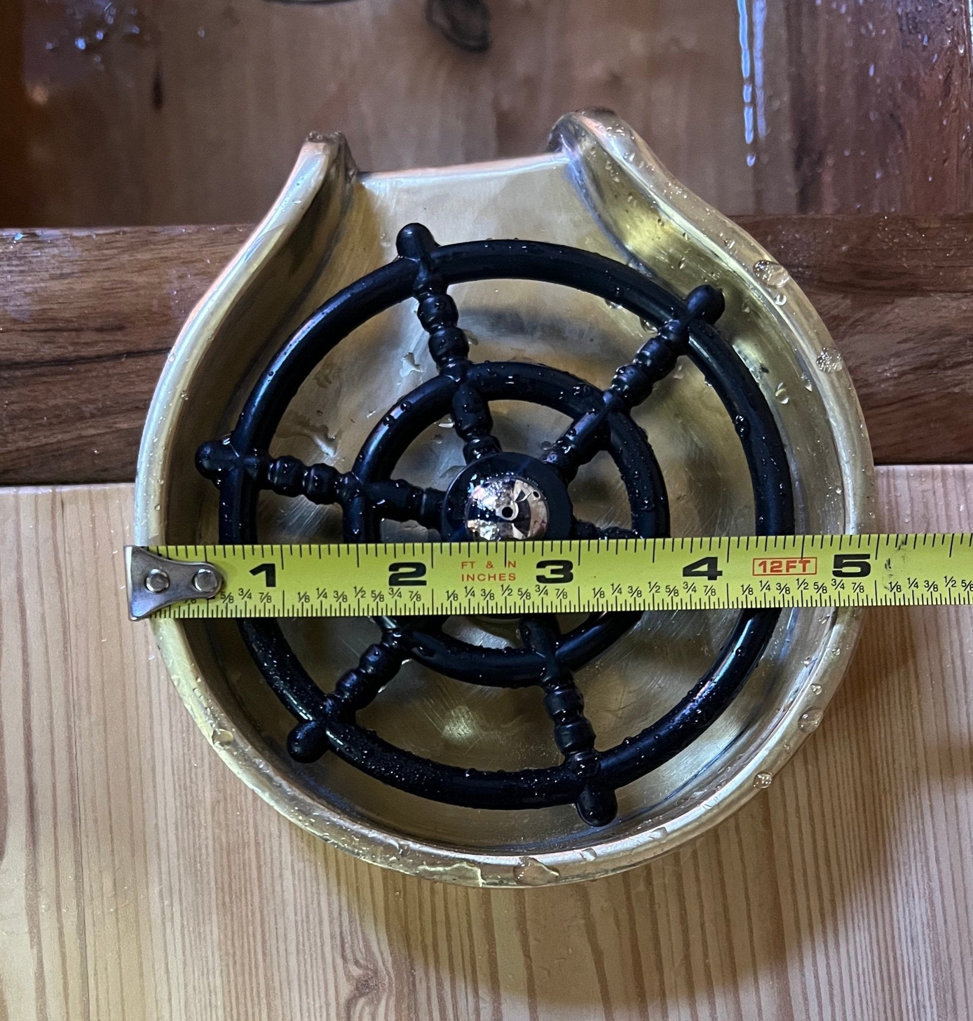 Unlacquered Brass Glass Rinser - Brasspure