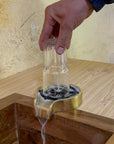 Unlacquered Brass Glass Rinser - Brasspure