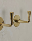 Unlacquered Brass Handmade Coat Rack - Brasspure