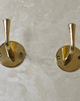 Unlacquered Brass Handmade Coat Rack - Brasspure