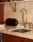 Unlacquered Brass Kitchen Faucet - Brasspure