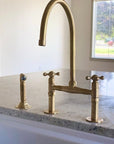 Unlacquered Brass Kitchen Faucet - Brasspure