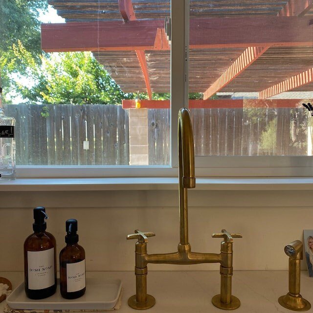 Unlacquered Brass Kitchen Faucet - Brasspure
