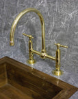 Unlacquered Brass Kitchen Faucet - Brasspure