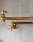 Unlacquered Brass Pot Filler - Brasspure
