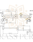 Unlacquered Brass Pot Filler - Brasspure