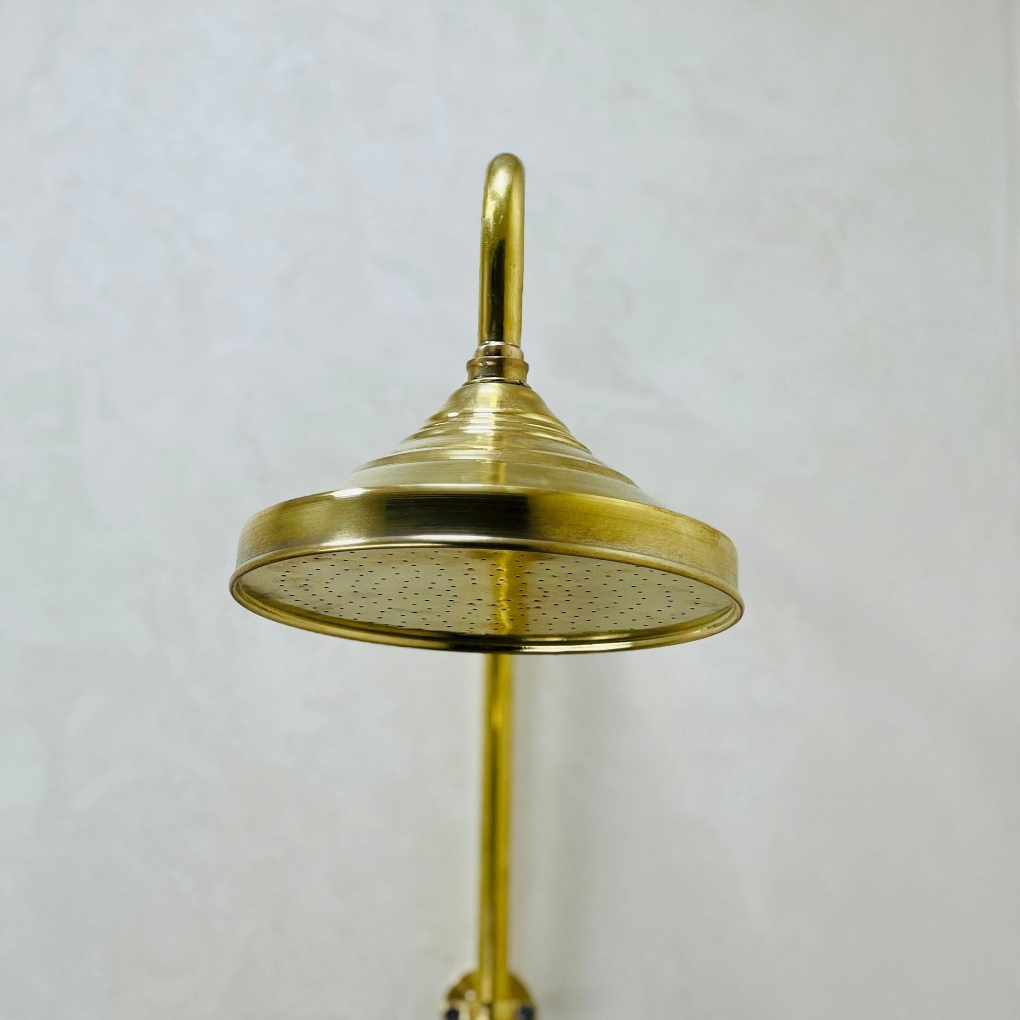 Unlacquered Brass Rain Shower - Brasspure