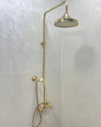 Unlacquered Brass Rain Shower - Brasspure