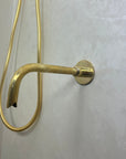 Unlacquered Brass Shower Set - Brasspure